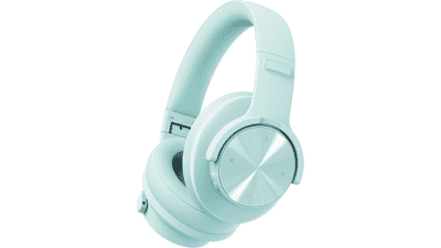 Picun B8 Cyan Bluetooth Headphones: 120H, Deep Bass