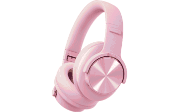 Picun B8 Pink Bluetooth Headphones: 120H, Deep Bass, 3EQ Modes