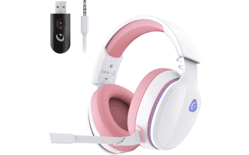 Pink Wireless Gaming Headset: PS5, PS4, PC, Switch - 40H Battery
