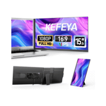 Portable Laptop Monitor - 15.6" FHD Dual Screen Extender