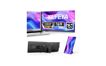 Portable Laptop Monitor - 15.6" FHD Dual Screen Extender