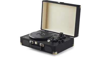 Portable Turntable Record Player with Bluetooth