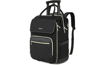 Rolling Laptop Backpack for Women | Wheeled Travel Carry-On