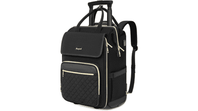 Rolling Laptop Backpack for Women | Wheeled Travel Carry-On