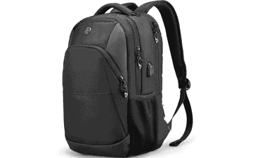 Swissdigital Laptop Backpack: USB Charging, Fits 16" Laptops