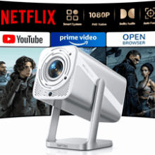 TOPTRO 4K Smart Projector: Netflix, Auto Focus, Dolby Audio