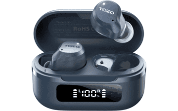 TOZO Wireless Earbuds: ANC, 6 Mics, Waterproof, 59H Playtime