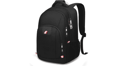 Travel Laptop Backpack: USB Charging, Fits 15.6" Laptops