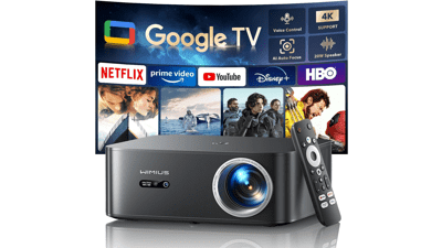 WiMiUS K13 Smart Projector: 4K, WiFi 6, & Voice Control
