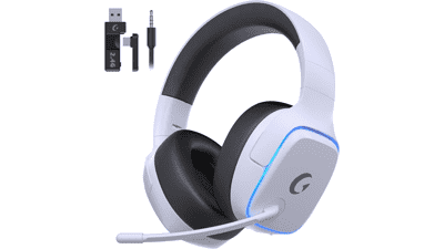 Wireless Gaming Headset - PS5, PS4, PC, Switch - 70H Battery - White
