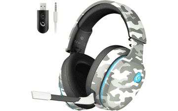Wireless Gaming Headset - PS5, PS4, PC, Switch - Bluetooth 5.3 - Camo