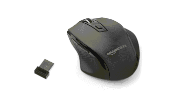 Wireless Mouse: Ergonomic, Adjustable DPI - Amazon Basics