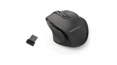 Wireless Mouse: Ergonomic, Adjustable DPI - Amazon Basics