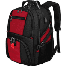 YOREPEK 50L Travel Backpack - Bright Red