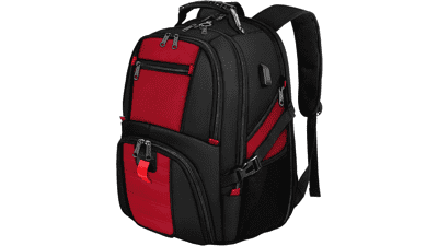 YOREPEK 50L Travel Backpack - Bright Red