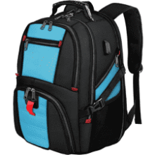 YOREPEK 50L Travel Laptop Backpack - Water Resistant Blue
