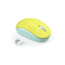 Yellow & Green Wireless Mouse