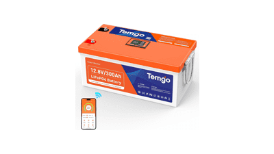 12V 300Ah LiFePO4 Battery - Self-Heating, Bluetooth, 5000+ Cycles