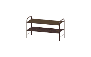 2-Tier Bronze Shoe Rack Organizer
