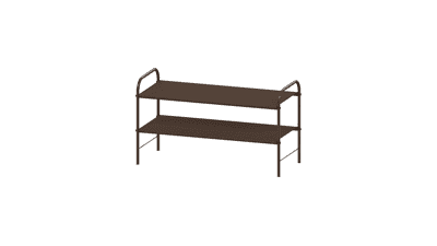 2-Tier Bronze Shoe Rack Organizer