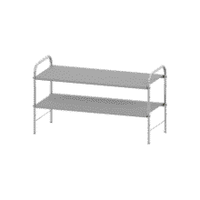 2-Tier Shoe Rack Organizer - Grey