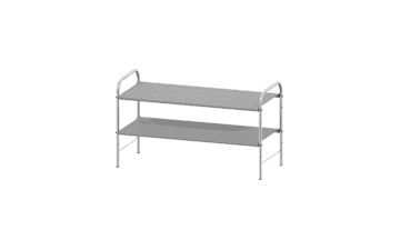 2-Tier Shoe Rack Organizer - Grey