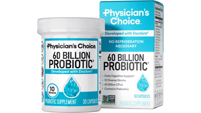 60 Billion Probiotics with Organic Prebiotics - Digestive & Immune Support