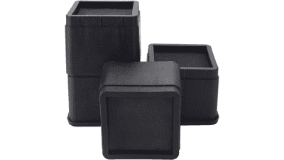 Adjustable Bed Risers - 3 or 6 Inch Heavy Duty Furniture Lifts