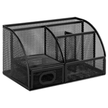 Amazon Basics Black Pen Holder and Desk Organizer