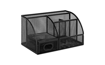 Amazon Basics Black Pen Holder and Desk Organizer