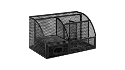 Amazon Basics Black Pen Holder and Desk Organizer