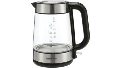 Amazon Basics Electric Kettle: Fast Boil, BPA-Free