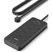 Anker Power Strip: 12 Outlets, 3 USB Ports - Surge Protection
