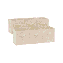 Beige Storage Cubes - 6 Pack | Amazon Basics Organizer