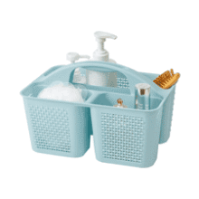 Blue Portable Shower Caddy - Bathroom & Kitchen Organizer