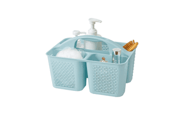 Blue Portable Shower Caddy - Bathroom & Kitchen Organizer