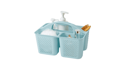 Blue Portable Shower Caddy - Bathroom & Kitchen Organizer