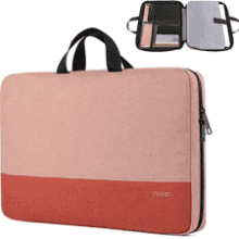 Coral Pink 13-inch Laptop Sleeve - Slim, Water-Resistant TSA Case