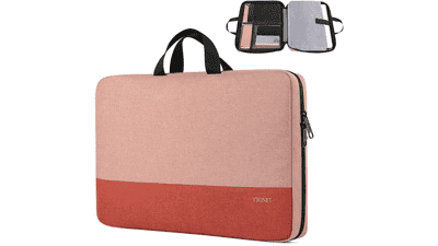 Coral Pink 13-inch Laptop Sleeve - Slim, Water-Resistant TSA Case
