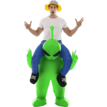 Couple Alien Inflatable Costume - Halloween Blow Up Suit