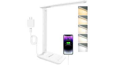 Crown LED Desk Lamp with Wireless Charger