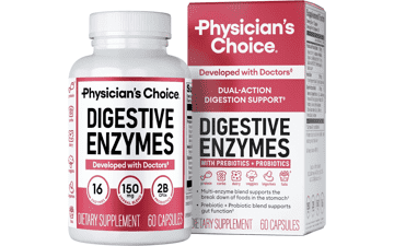 Digestive Enzymes with Prebiotics & Probiotics - Physician's CHOICE
