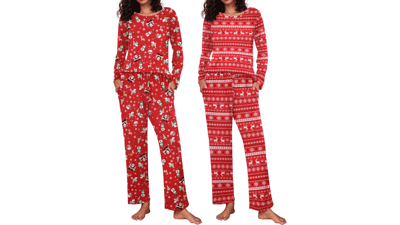 Ekouaer Women's Soft Pajama Set - 2 Pack