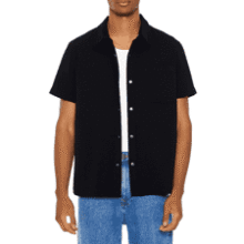 Forever 21 Men's Textured Short-Sleeve Shirt