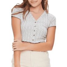 Forever 21 Ribbed Crop Top