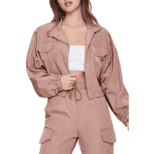 Forever 21 Women's Cropped Windbreaker