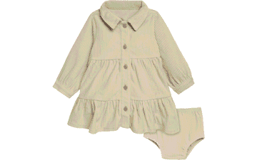 Gerber Baby Girls' Corduroy Dress Set