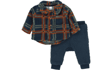 Gerber Baby Microplush Shacket & Pant Set