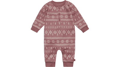 Gerber Baby Waffle-Knit Henley Romper