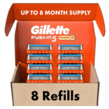 Gillette Fusion5 Power: 8 Razor Blades Refills